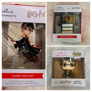 Harry Potter Wizarding World Funko POP! Christmas Ornament Bundle Hallmark